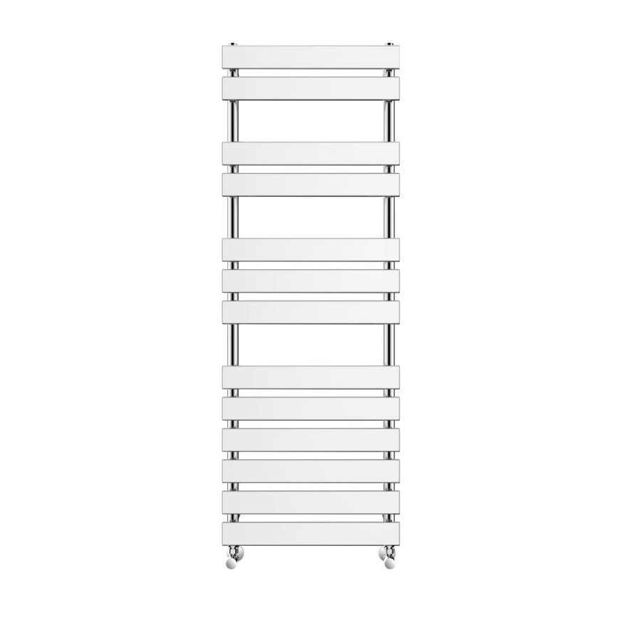 1422 x 500mm Flat Chrome Heated Towel Rail - Juliet Range