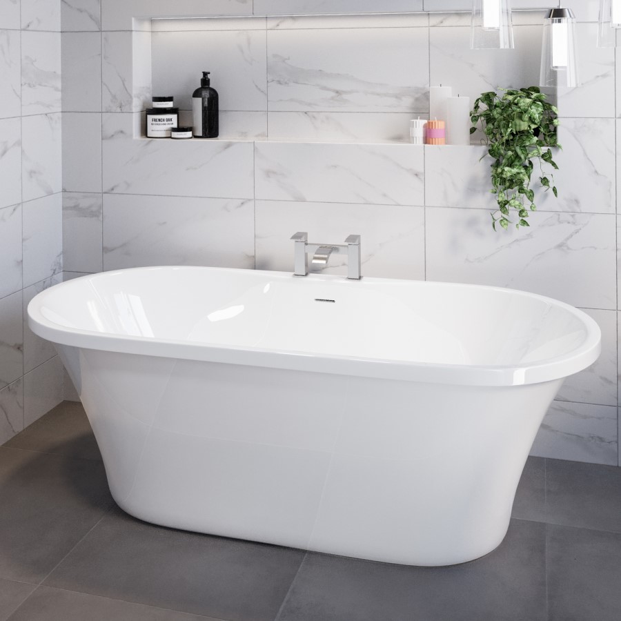 Freestanding Double Ended Bath 1670 x 730mm - Venice