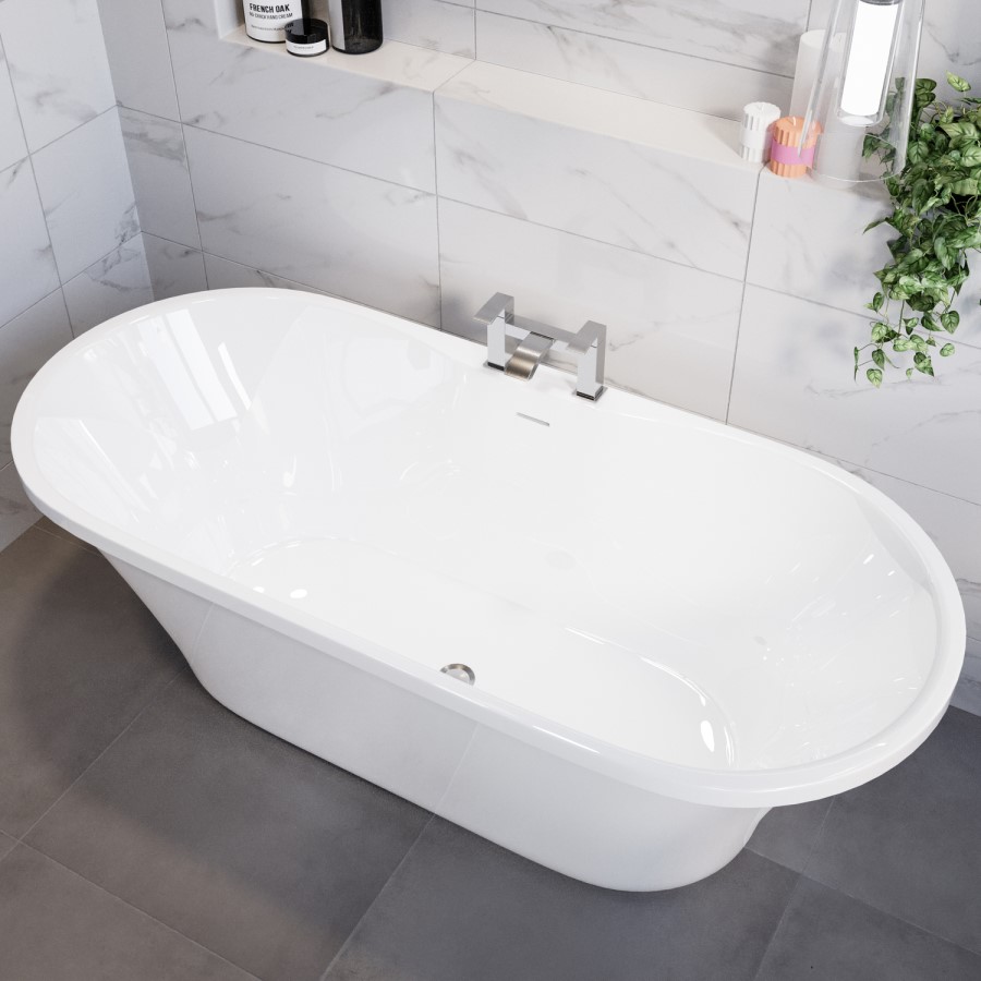 Freestanding Double Ended Bath 1670 x 730mm - Venice