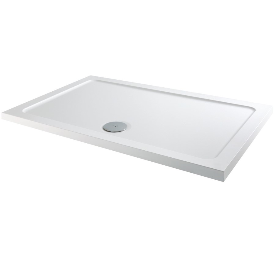1400 x 900mm Slate  White Rectangular Shower Tray- MX 