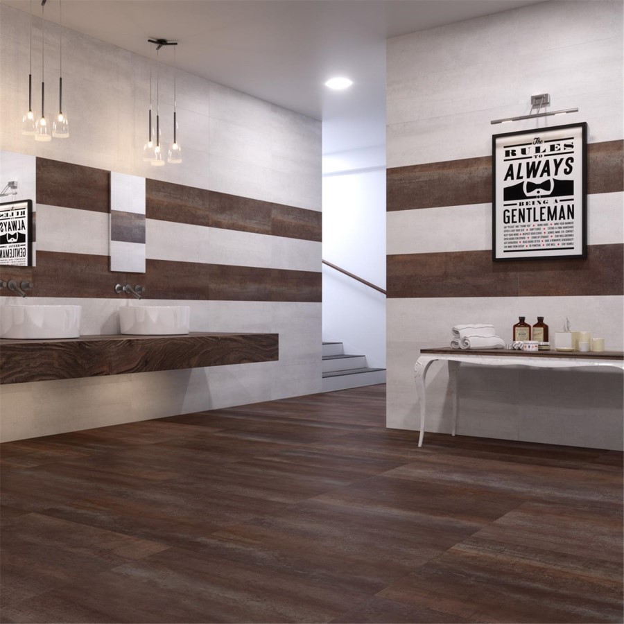 Shanon White Glazed Porcelain Wall/Floor Tile 