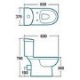 Ivo Close Coupled Toilet with Push Button Cistern - Soft Close Seat