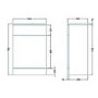 500mm WC Unit White - Saturn