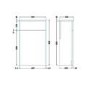 Athena Gloss Grey 500 W.C. Unit