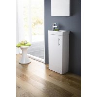 Ashford Cloakroom 400 Gloss White Vanity Unit
