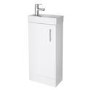 Ashford Cloakroom 400 Gloss White Vanity Unit