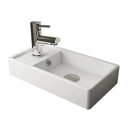 Ashford Cloakroom 400 Gloss White Vanity Unit