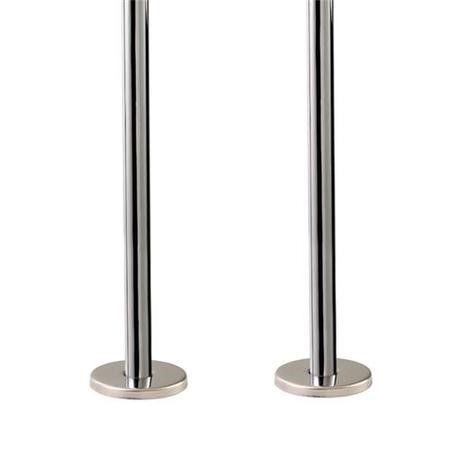 Chrome Plated Pipe & Base Covers - 300mm - Better Bathrooms
