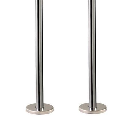 Chrome Plated Pipe & Base Covers - 300mm