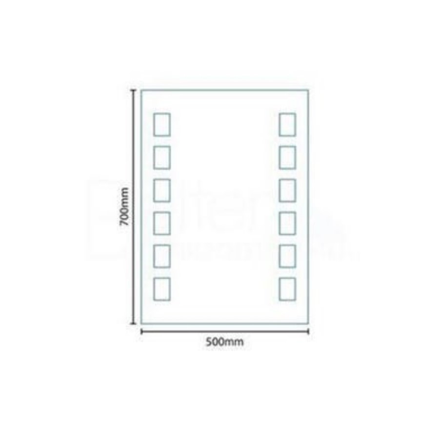 500 x 700 Illuminated Mirror - Hemera Range