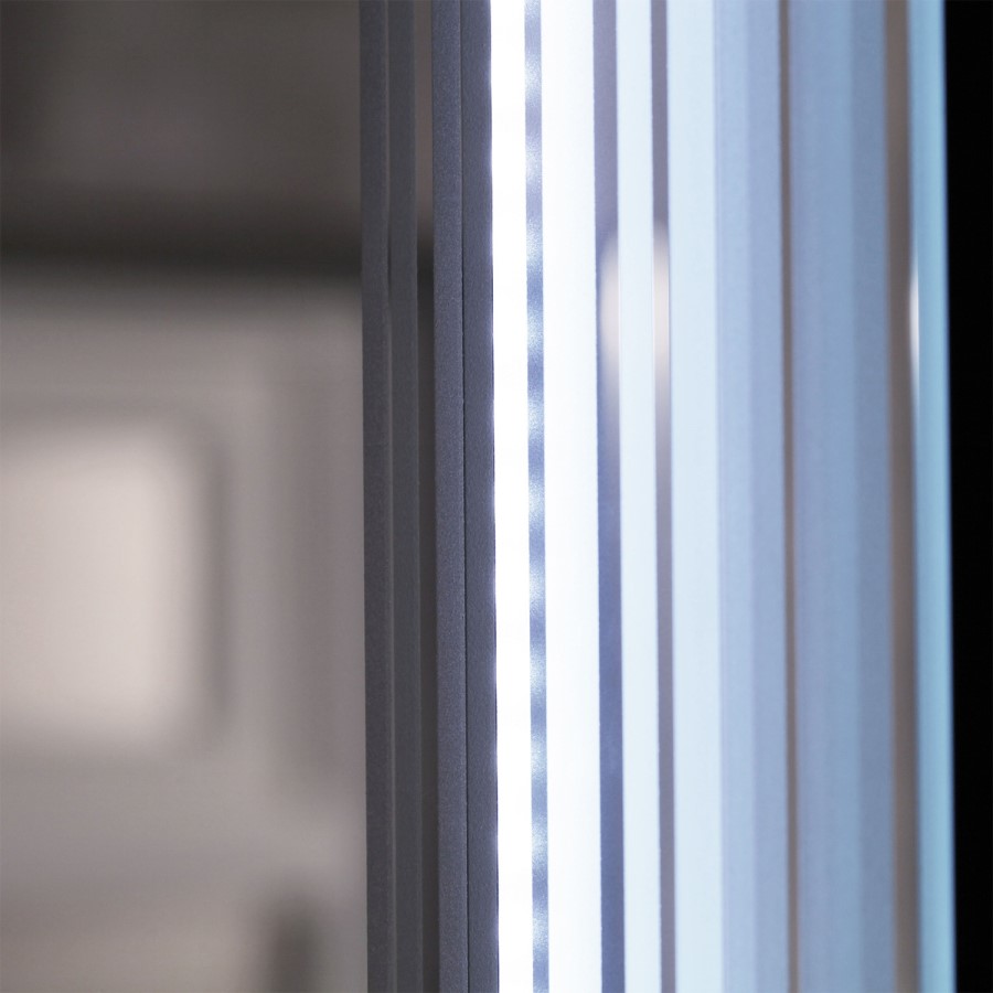 800 x 500mm Back Lit Illuminated LED Mirror - Poppy