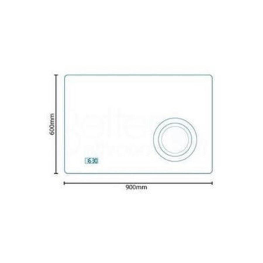 600 x 900mm Illuminated Mirror - Virgo
