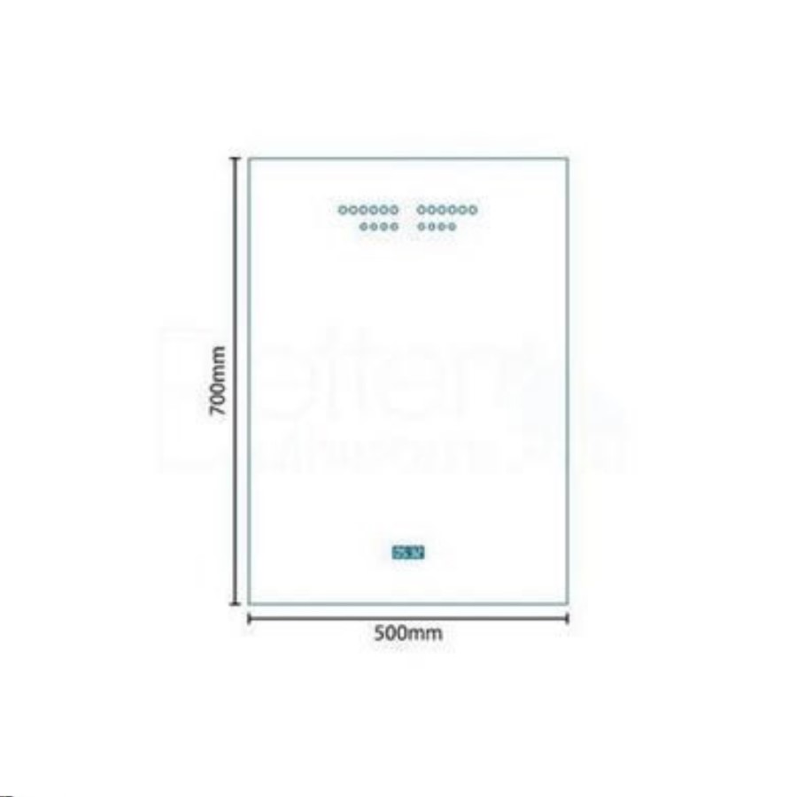 700 x 500mm Illuminated LED Mirror - Zephyr 