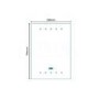 700 x 500mm Illuminated LED Mirror - Pisces 