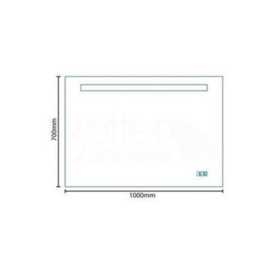 1000 x 700mm Illuminated Mirror - Aries