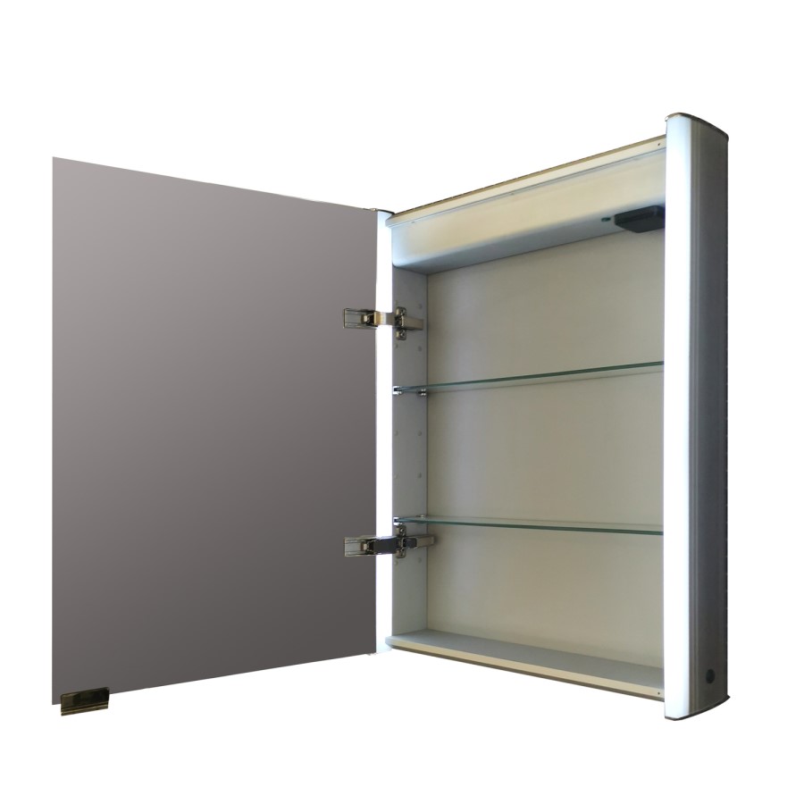 550mm Wall Hung Illuminated Mirrored Cabinet LED - Ora