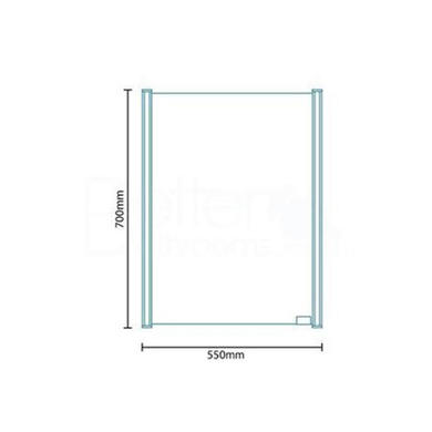 550mm Wall Hung Illuminated Mirrored Cabinet LED - Ora