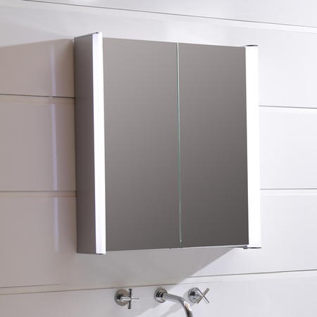 Ora Double Door Illuminated Led Mirrored Cabinet Better Bathrooms Ora Double Door Illuminated Led Mirrored Cabinet Beba 17236