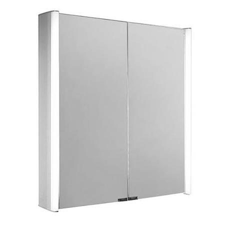 Wall Hung Illuminated 2 Door Mirrored Cabinet - Ora