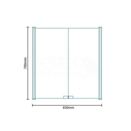 GRADE A1 - Wall Hung Illuminated 2 Door Mirrored Cabinet - Ora