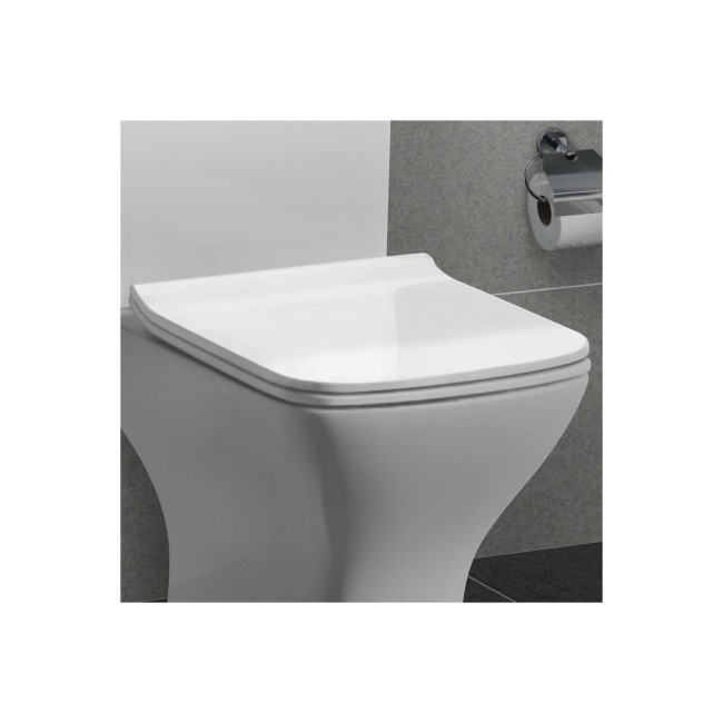 GRADE A1 - Soft Close Toilet Seat - Slim Design - Top Fixing Quick Release - Austin