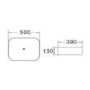 GRADE A1 - Dover 500mm Countertop Basin