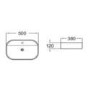GRADE A1 - Alabama 500mm Countertop Basin