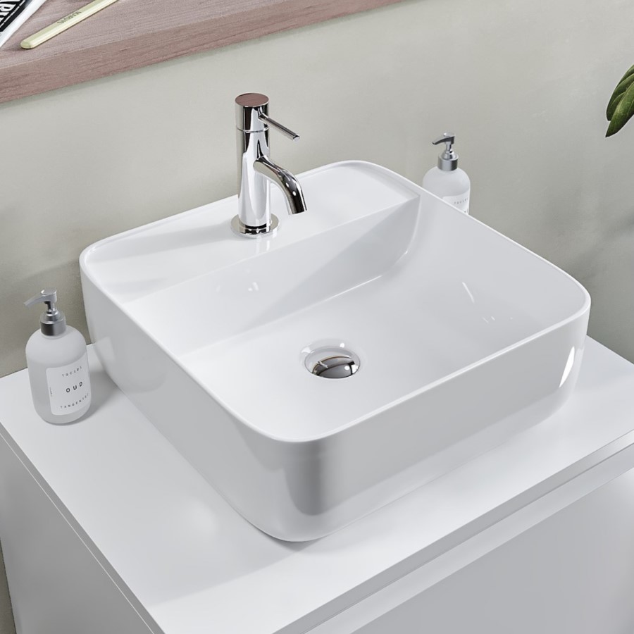 Square Countertop Basin 390mm - Berlin
