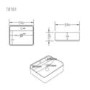 Square Countertop Basin 390mm - Berlin