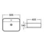 GRADE A1 - Berlin Countertop Basin - 505mm