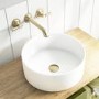 GRADE A2 - Round Small Countertop Basin 388mm - Alaska
