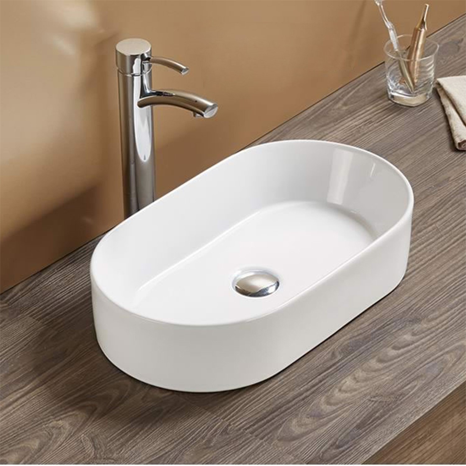 Oval Countertop Basin 525mm Tennessee Better Bathrooms