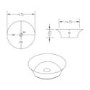 Round Countertop Basin 415mm - Kansas