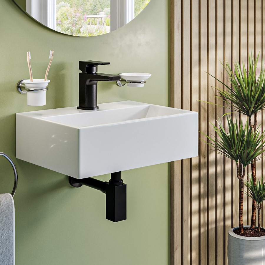 Cloakroom Wall Hung Basin 400mm - Houston