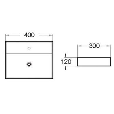 GRADE A1 - Houston 400mm Wall Hung Basin