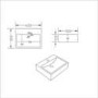 Cloakroom Wall Hung Basin 400mm - Houston