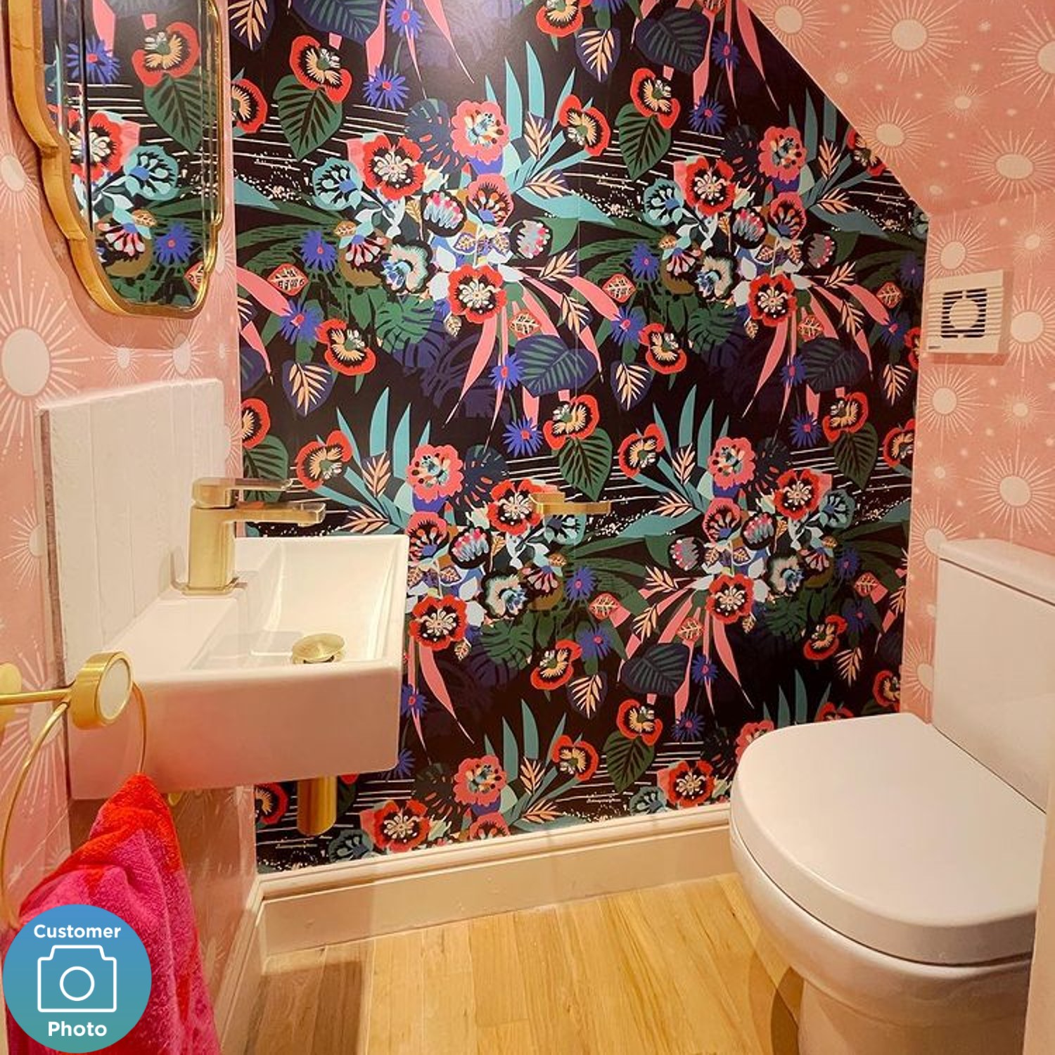 Lux-Aqua Wash Basin Wall Hung Cloakroom Bathroom 4360t
