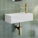 BeBa_17316 Cloakroom Wall Hung Basin Right Hand 405mm - Detroit