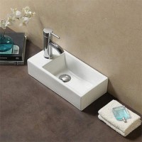 GRADE A1 - Detroit Left Hand Wall Hung/Countertop Basin - 405mm