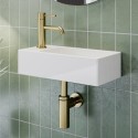BeBa_17317 Cloakroom Wall Hung Basin Left Hand 405mm - Detroit