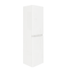 400mm White Wall Mounted Tall Bathroom Cabinet - Portland