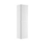 GRADE A2 - Portland 400mm Wall Hung Storage Unit White Gloss Curved Double Door Unit