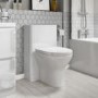 500mm White Back to Wall Toilet Unit Only- Portland