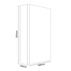 GRADE A2 - 400mm Wall Hung Mirrored Single Door Cabinet White Gloss - Portland