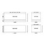 Hudson Reed Classic 750 White End Bath Panel with Plinth