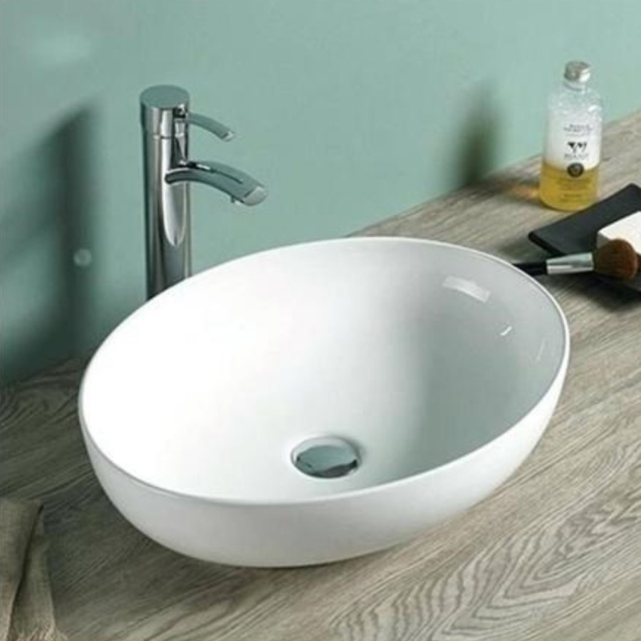 GRADE A1 - Verona Round Matt White Countertop Basin
