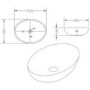 Oval Countertop Basin 520mm - Verona