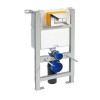Mid Height Concealed Cistern Wall Frame with Chrome Plated Push Button