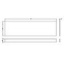 Fusion 1700 Front Bath Panel Gloss white