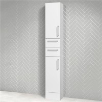 Austin 300mm White Gloss Tall Storage Unit